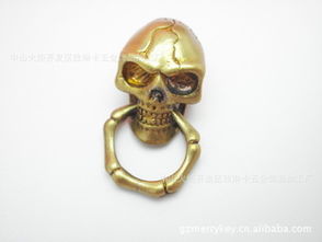 黃銅骷髏頭財(cái)布扣 融合傳統(tǒng)工藝與現(xiàn)代美學(xué)的飾品配件定制